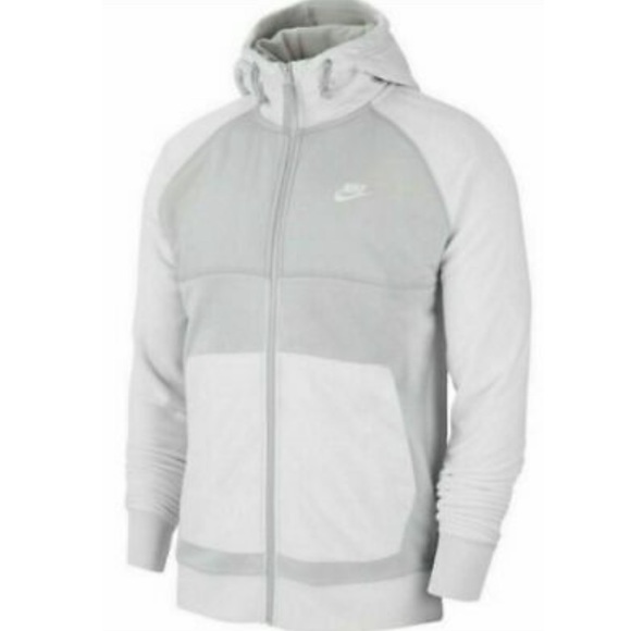 Nike Other - NWT Nike Sportswear Hybrid Graphic Full-Zip Hoodie in Light Orwood-Size XXL